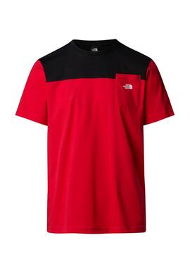 Camiseta The North Face Icons Vermelho e Preto para homem