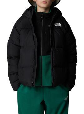 Casaco The North Face Down Hooded Preto criança