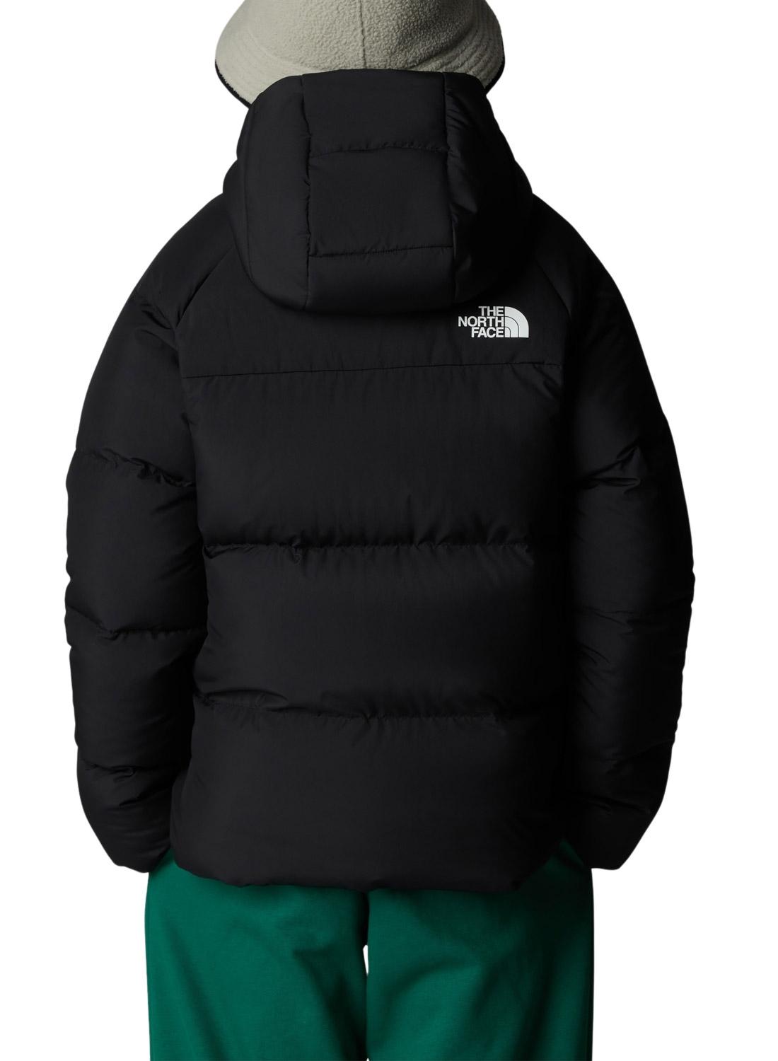 Casaco The North Face Down Hooded Preto criança