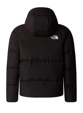 Casaco The North Face Down Hooded Preto criança