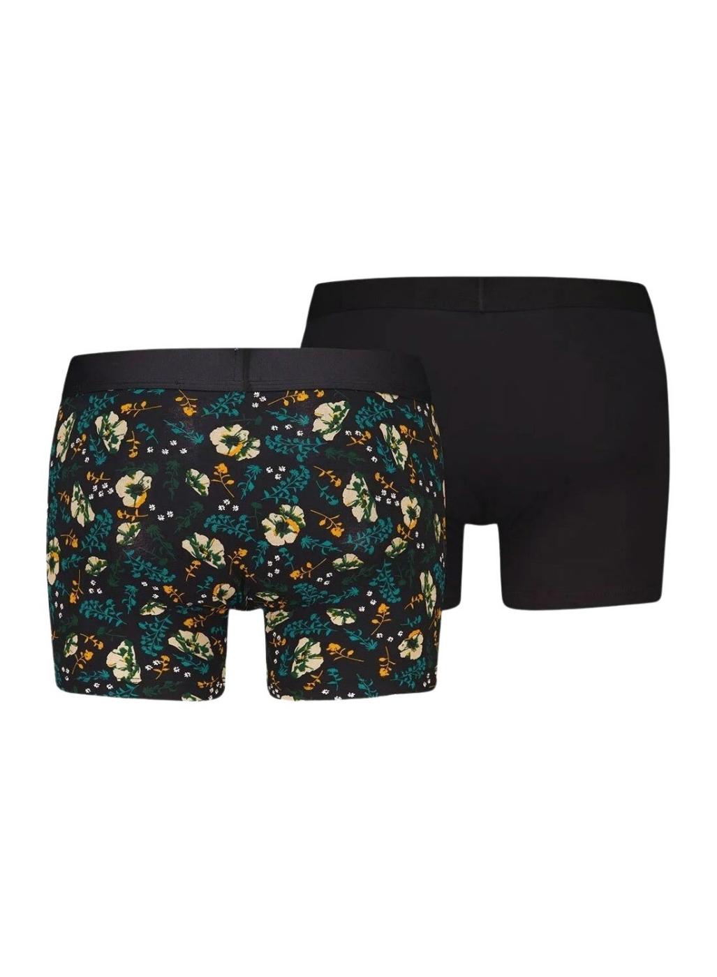 Pack de 2 Boxers Levis Estampado Floral e Preto para homens