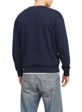 Sweatshirt Jack and Jones Olive Marinho para homens