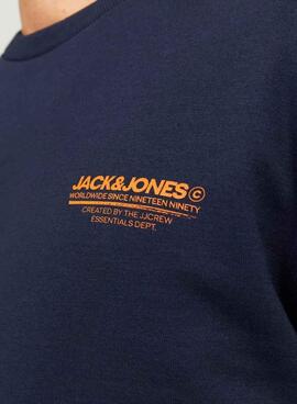 Sweatshirt Jack and Jones Olive Marinho para homens