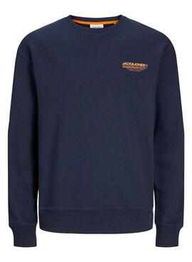 Sweatshirt Jack and Jones Olive Marinho para homens