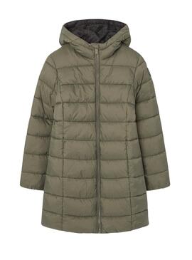 Puffer Jacket Pepe Jeans Vivian Verde para meninas