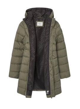 Puffer Jacket Pepe Jeans Vivian Verde para meninas