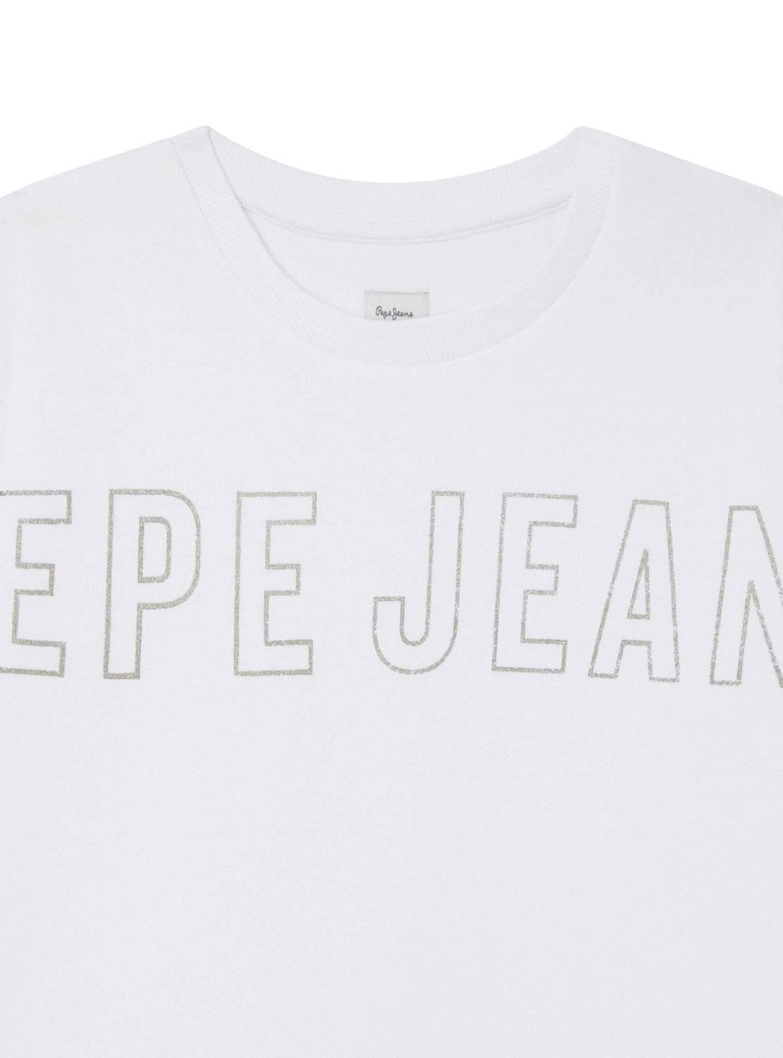 Moletom Pepe Jeans Telisa Branco para meninas