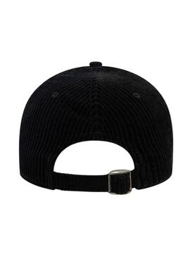 Boné New Era Cord preto unissex