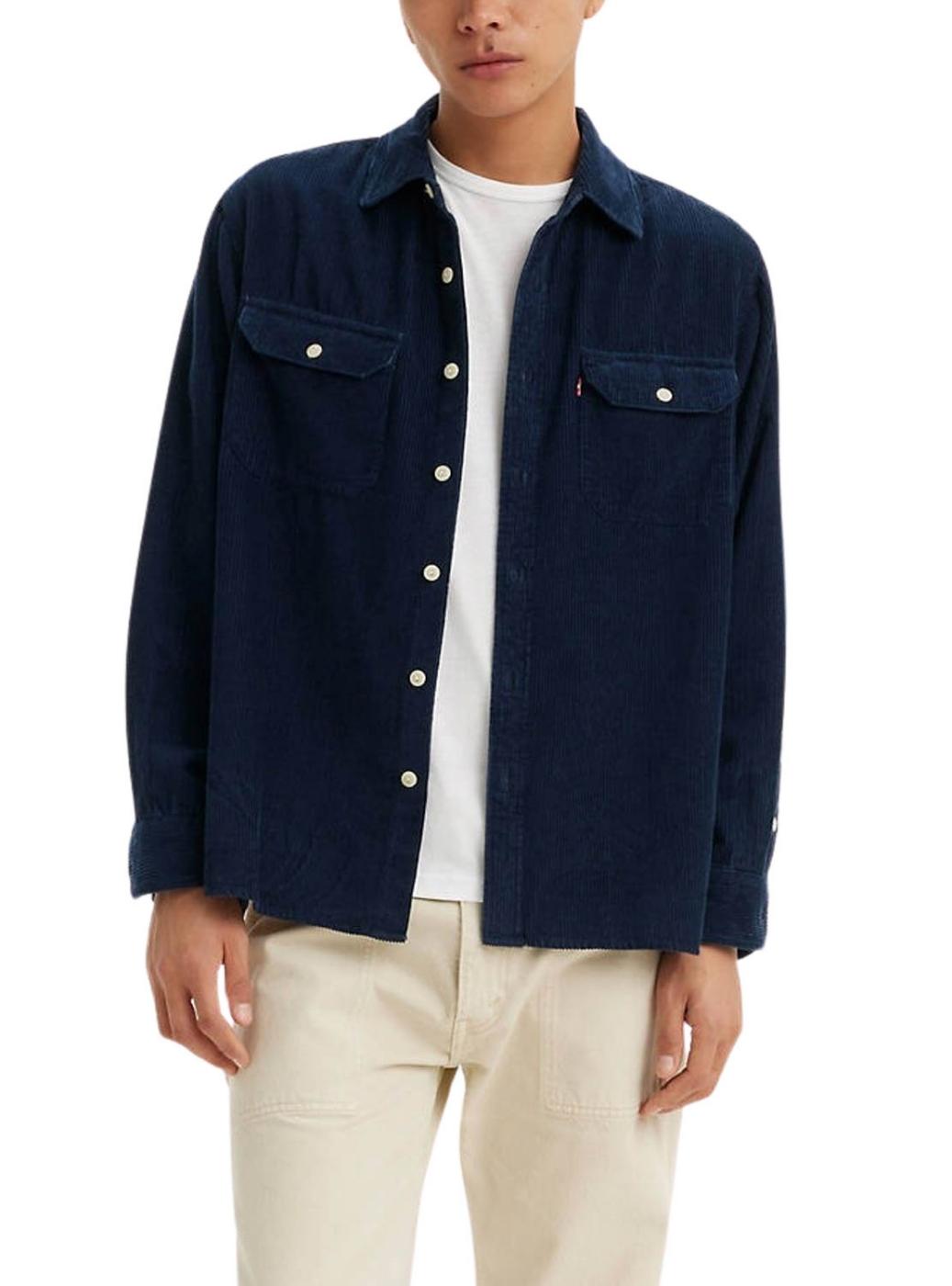 Sobrecamisa Levis Jackson Azul Marinho para homem