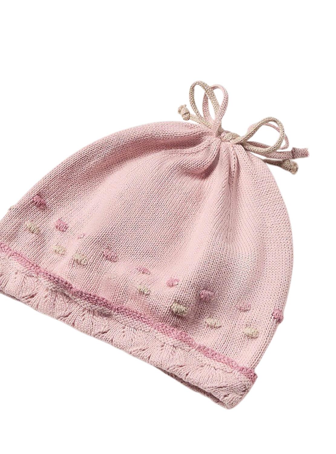 Conjunto Gorro Mayoral Tricot Rosa para recém-nascido