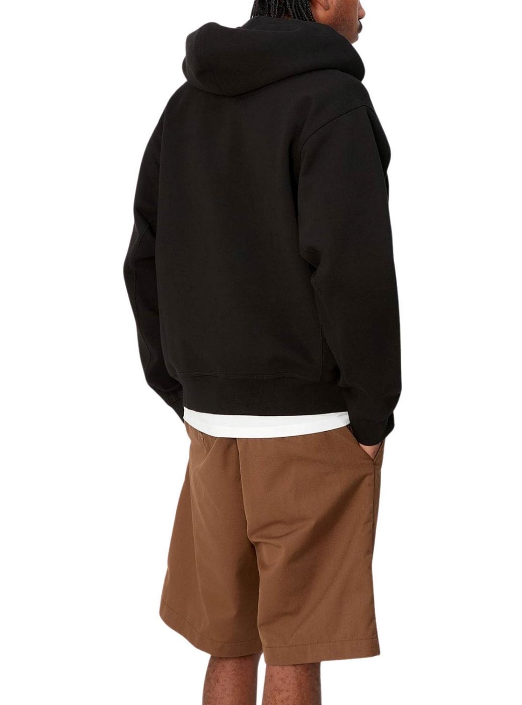 Sweatshirt Carhartt com Zíper Preta para homem