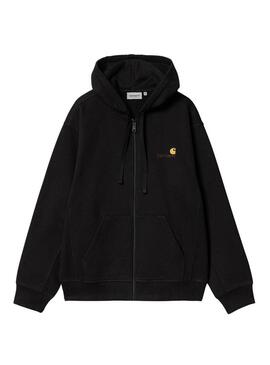 Sweatshirt Carhartt com Zíper Preta para homem