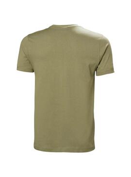 Camiseta Helly Hansen Core Verde para homem