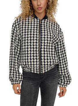 Bomber Only Florance Preto e Branco para mulher