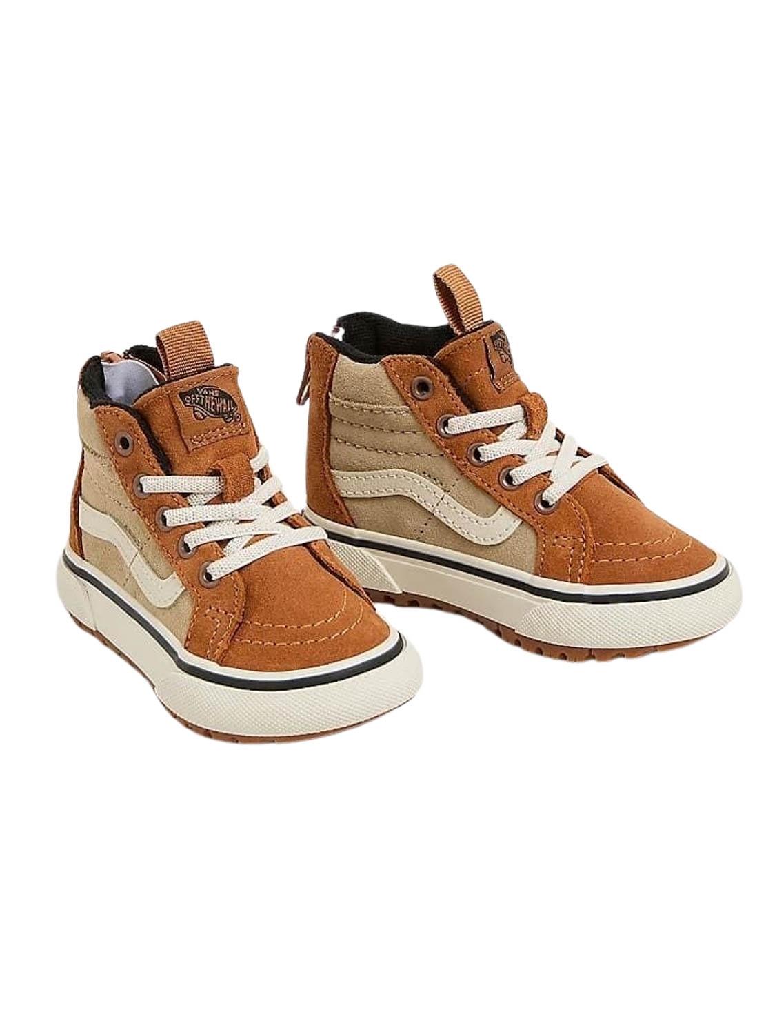 Tênis Vans MTE SK8-Hi Zip Camel para bebê