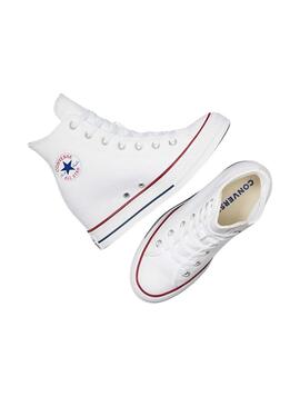 Tênis Converse Chuck Taylor All Star Wedge Branco para mulher