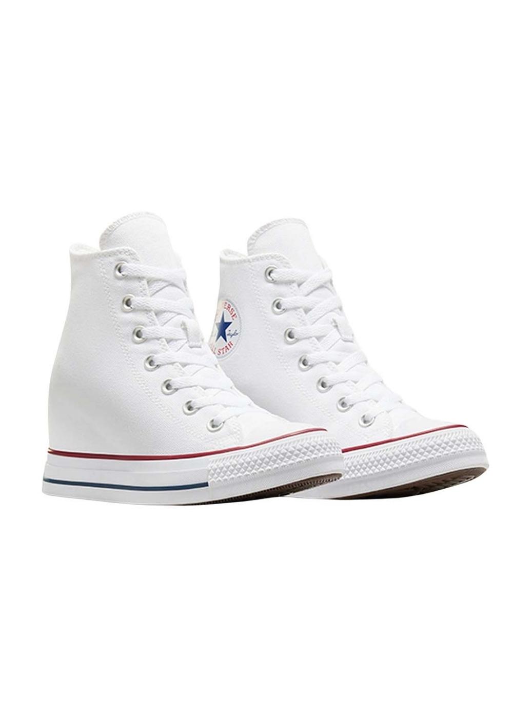 Tênis Converse Chuck Taylor All Star Wedge Branco para mulher