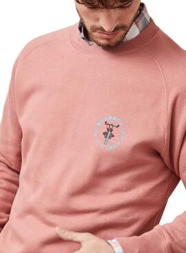 Sweatshirt Altonadock Motocross Rosa para Homem