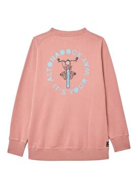 Sweatshirt Altonadock Motocross Rosa para Homem