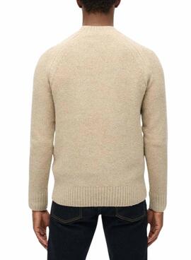 Suéter Superdry Raglan Grosso Bege para homem