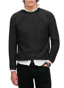 Suéter Superdry Raglan Grosso Preto para homem