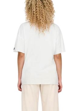 Camiseta Only Lucy Wild Energy Branco para mulher