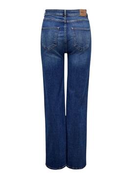 Jeans Only Luna Wide Azul Escuro para mulher