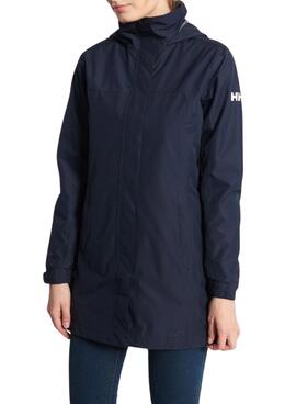 Corta-vento Longo Helly Hansen Aden Azul Marinho para mulher