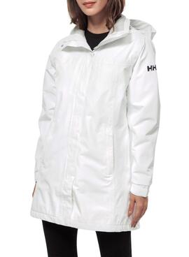 Corta-vento Longo Helly Hansen Aden Branco para mulher