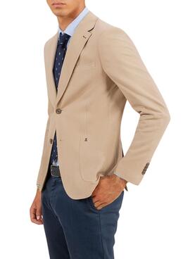 Blazer El Pulpo Ponto Estruturado Camelo para Homem