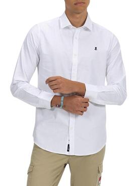 Camisa El Pulpo Oxford Básica Branca para Homem