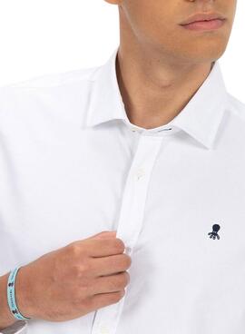 Camisa El Pulpo Oxford Básica Branca para Homem