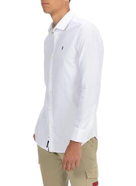 Camisa El Pulpo Oxford Básica Branca para Homem