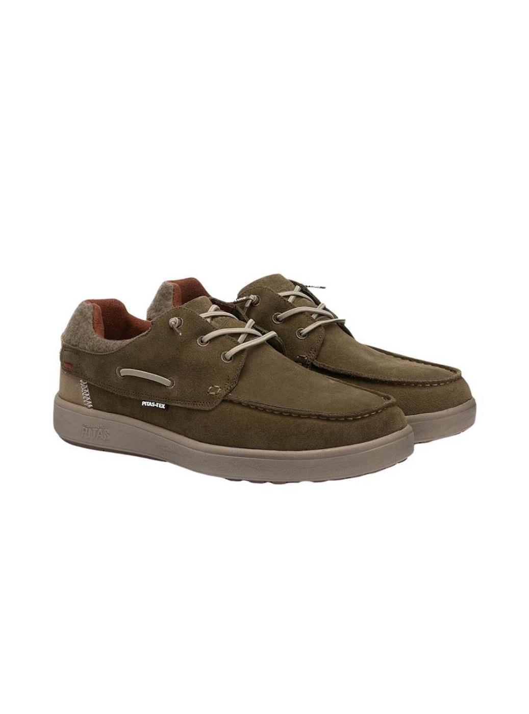 Sapatos Náuticos Walk In Pitas Omi Verde para Homem