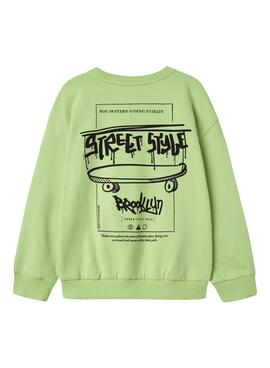 Sudadera Name It Slaslo Verde para Menino