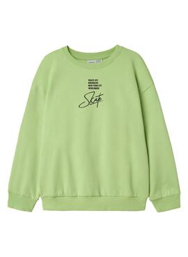 Sudadera Name It Slaslo Verde para Menino