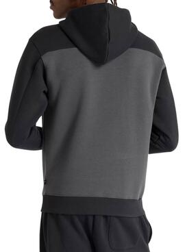 Moletom New Balance Fleece Hoodie Cinza para Homem