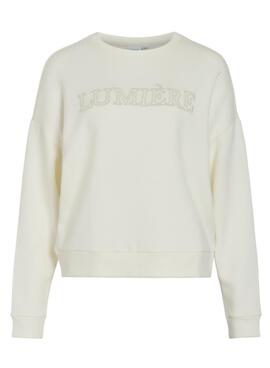 Sweatshirt Vila Vireflect Bege para mulher