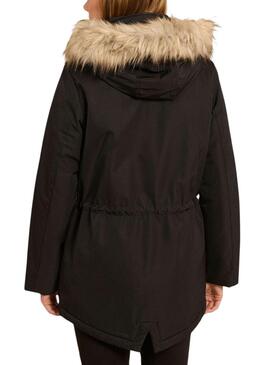 Parka Naf Naf Bupark Preto para mulher