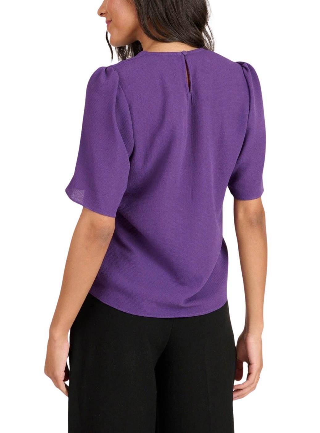 Blusa Naf Naf Nó Roxo para mulher