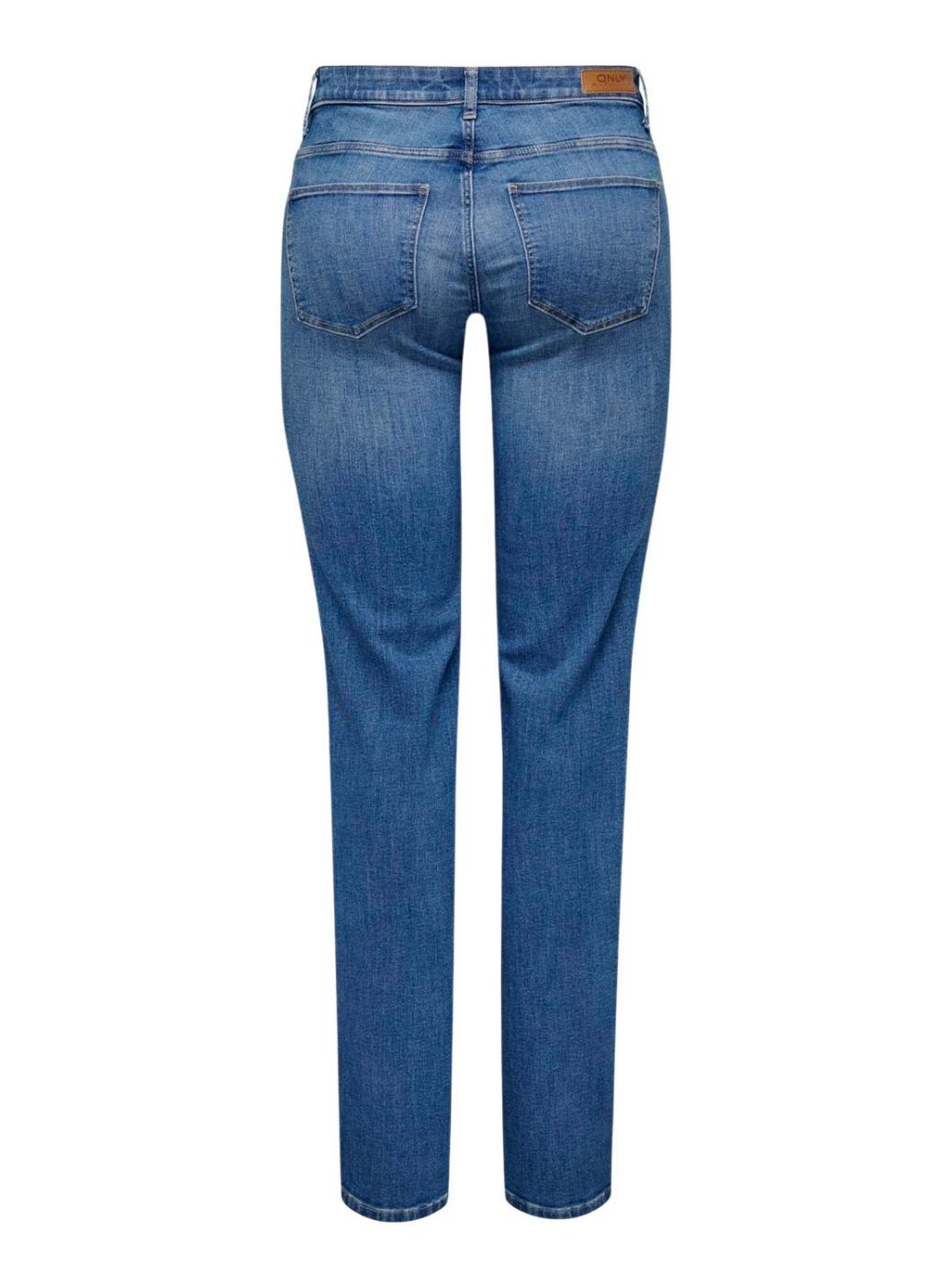 Jeans Only Ann Reto Azul para mulher