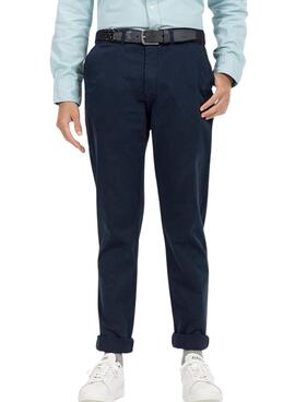 Calça Chino El Pulpo Marinho para Homem