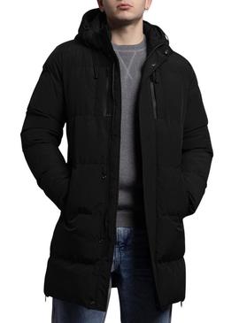 Parka Klout Andorra acolchoada preta para homem