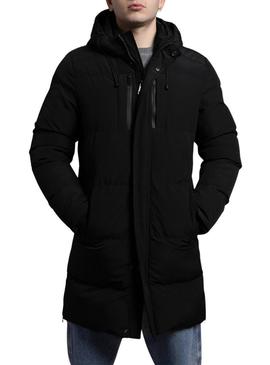 Parka Klout Andorra acolchoada preta para homem