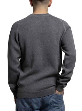 Camisa Klout Raglan cinza para homem.