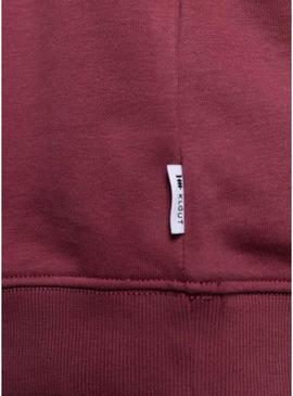 Sudadera Klout Mid Zip grená para homem