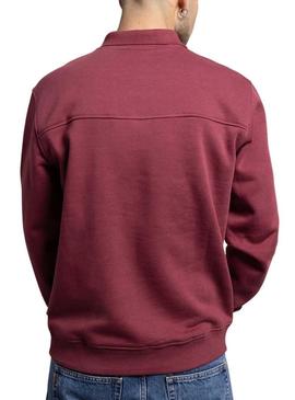 Sudadera Klout Mid Zip grená para homem