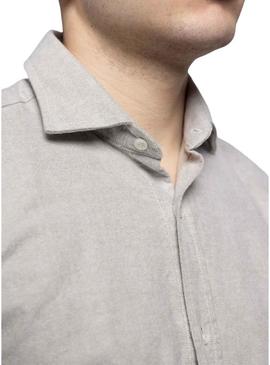 Camisa Klout Siberia cinza para homem.