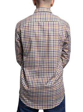 Camisa Klout Carlos xadrez multicolor para homem.