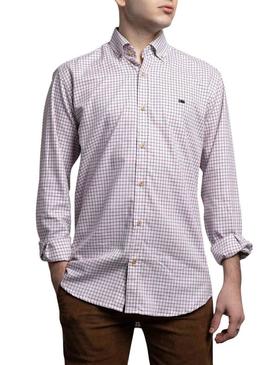 Camisa Klout xadrez Xoan para homem.